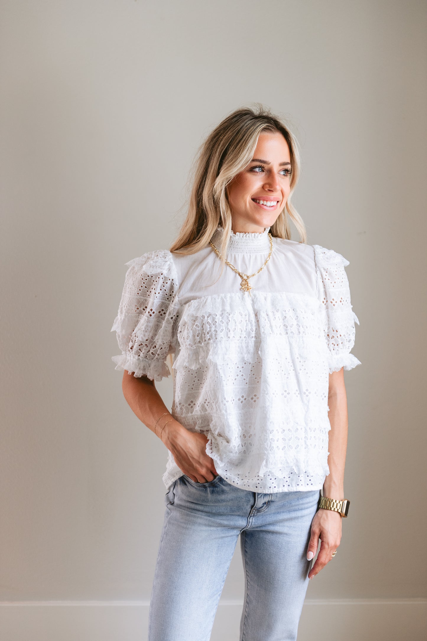 Lace Baby Doll Top