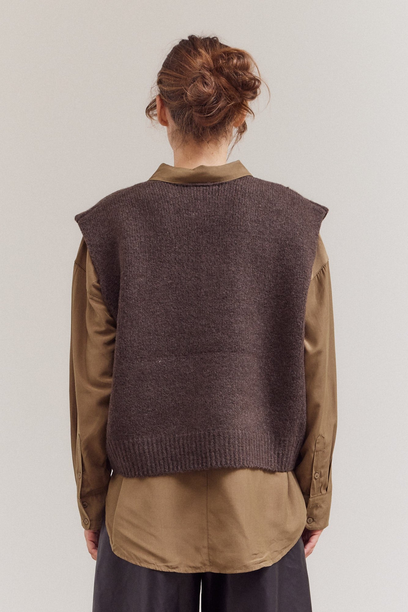Knit Shell - Dark Umber