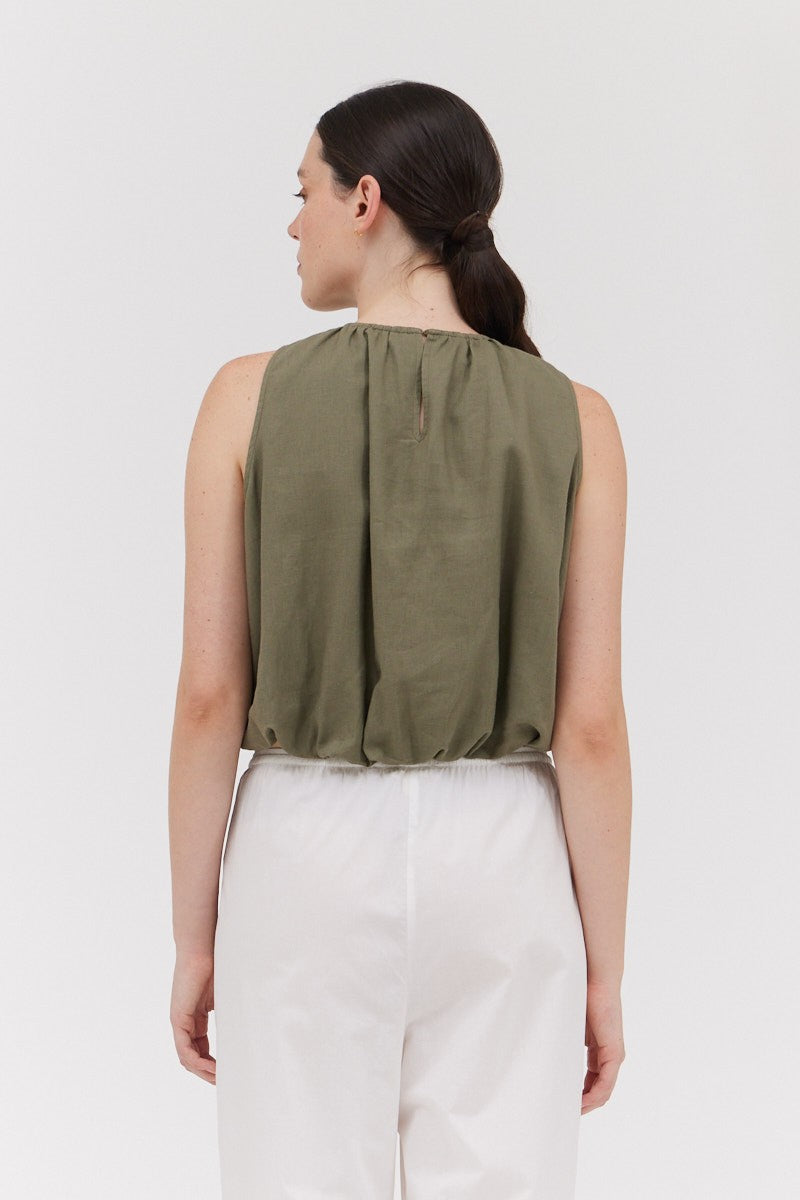Dry Sage Bubble Top