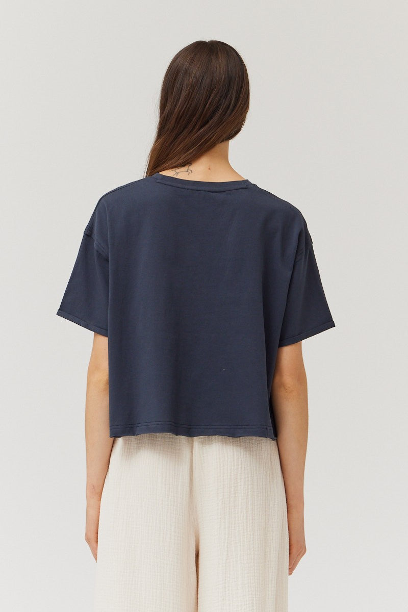 Ink Oversized Soft Jersey Top