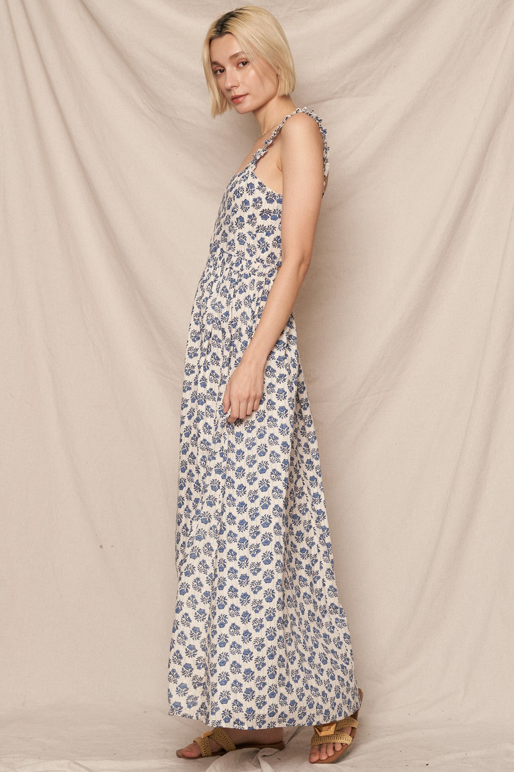 Azure Breeze Open-Back Maxi
