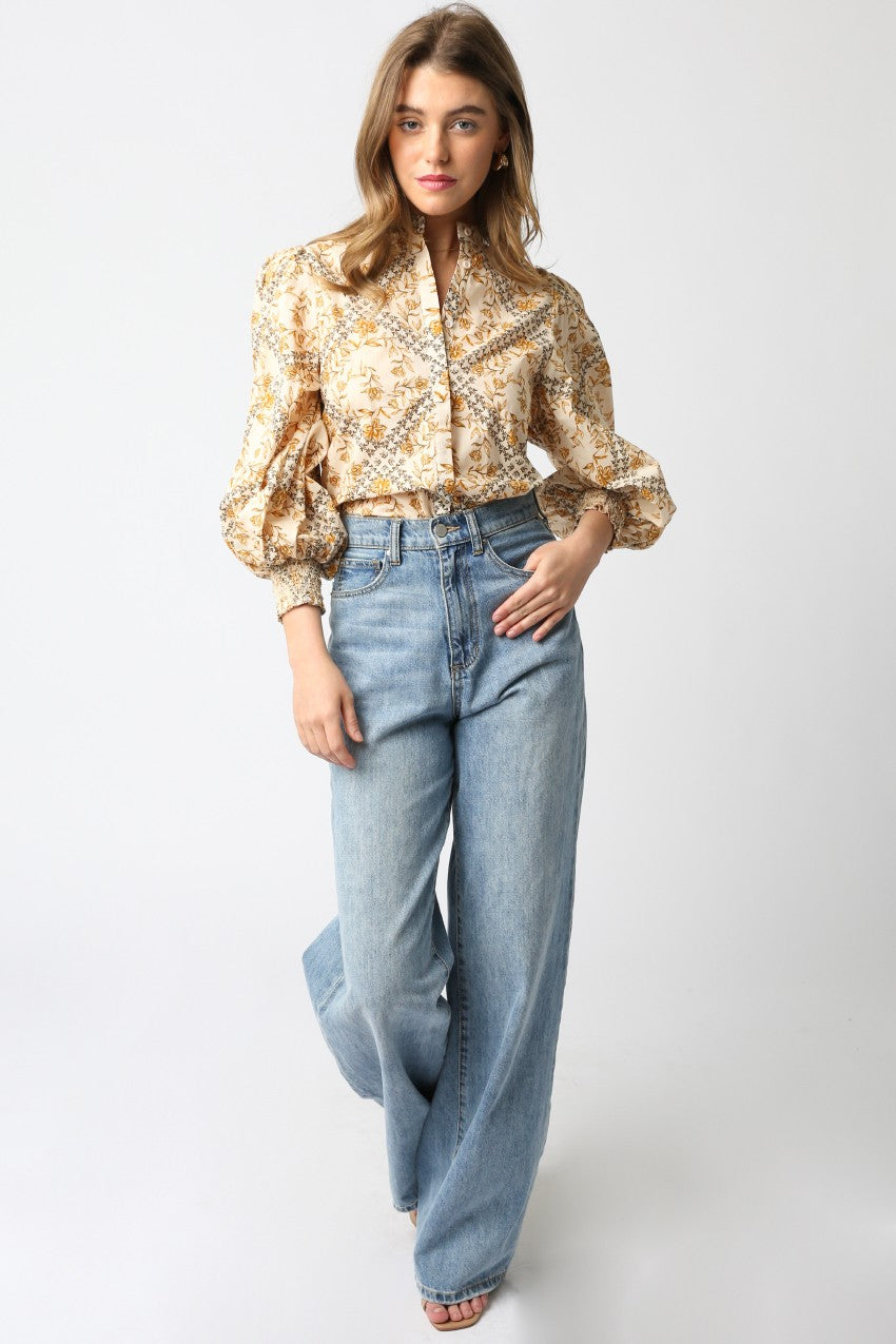Venessa Balloon Sleeve Top