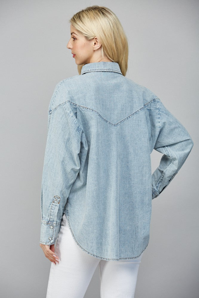 Washed Denim Shirt