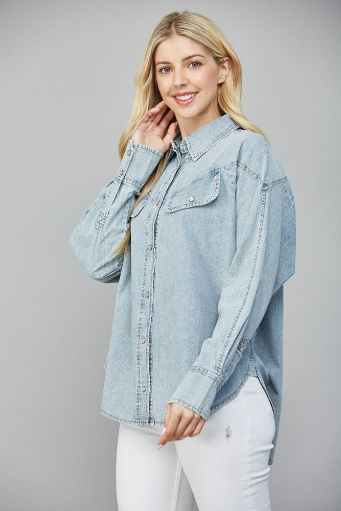 Washed Denim Shirt