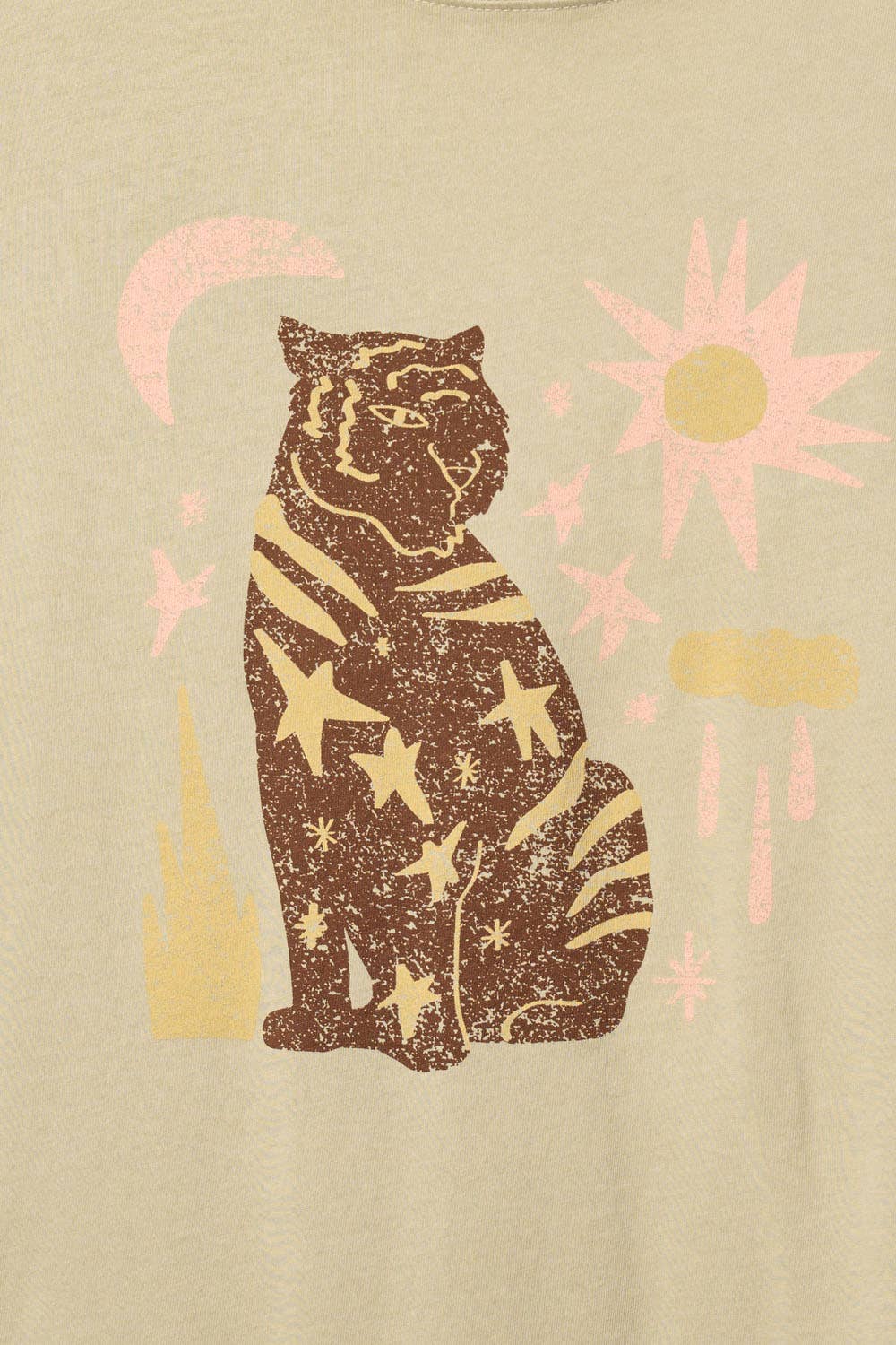Starry Tiger Vintage Wash Graphic Tee