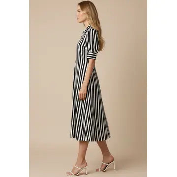 The Monroe Stripe Midi Dress