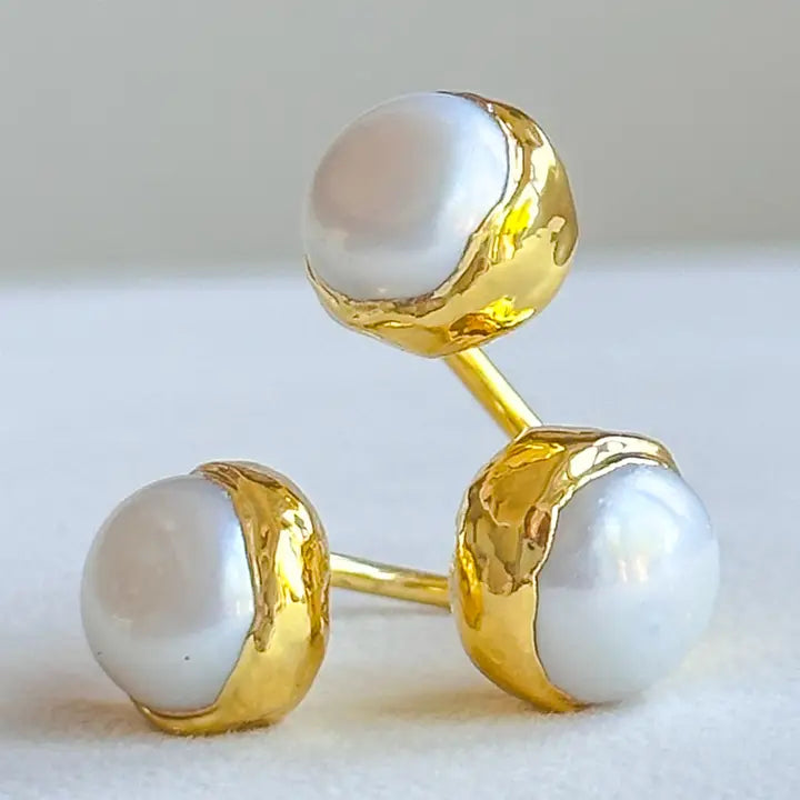 Triple Pearl Ring