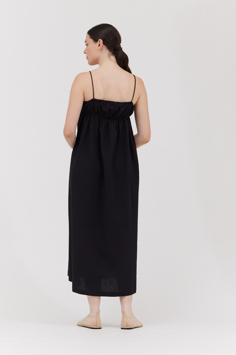 Black Summer Midi Dress