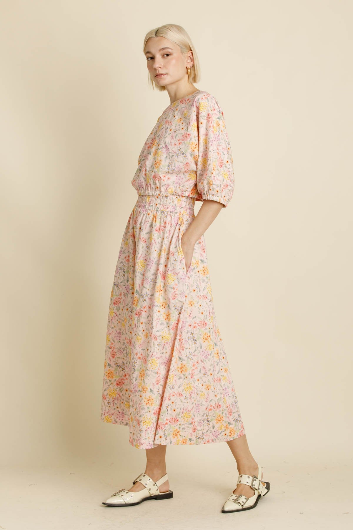 Blossom Breeze Midi Skirt