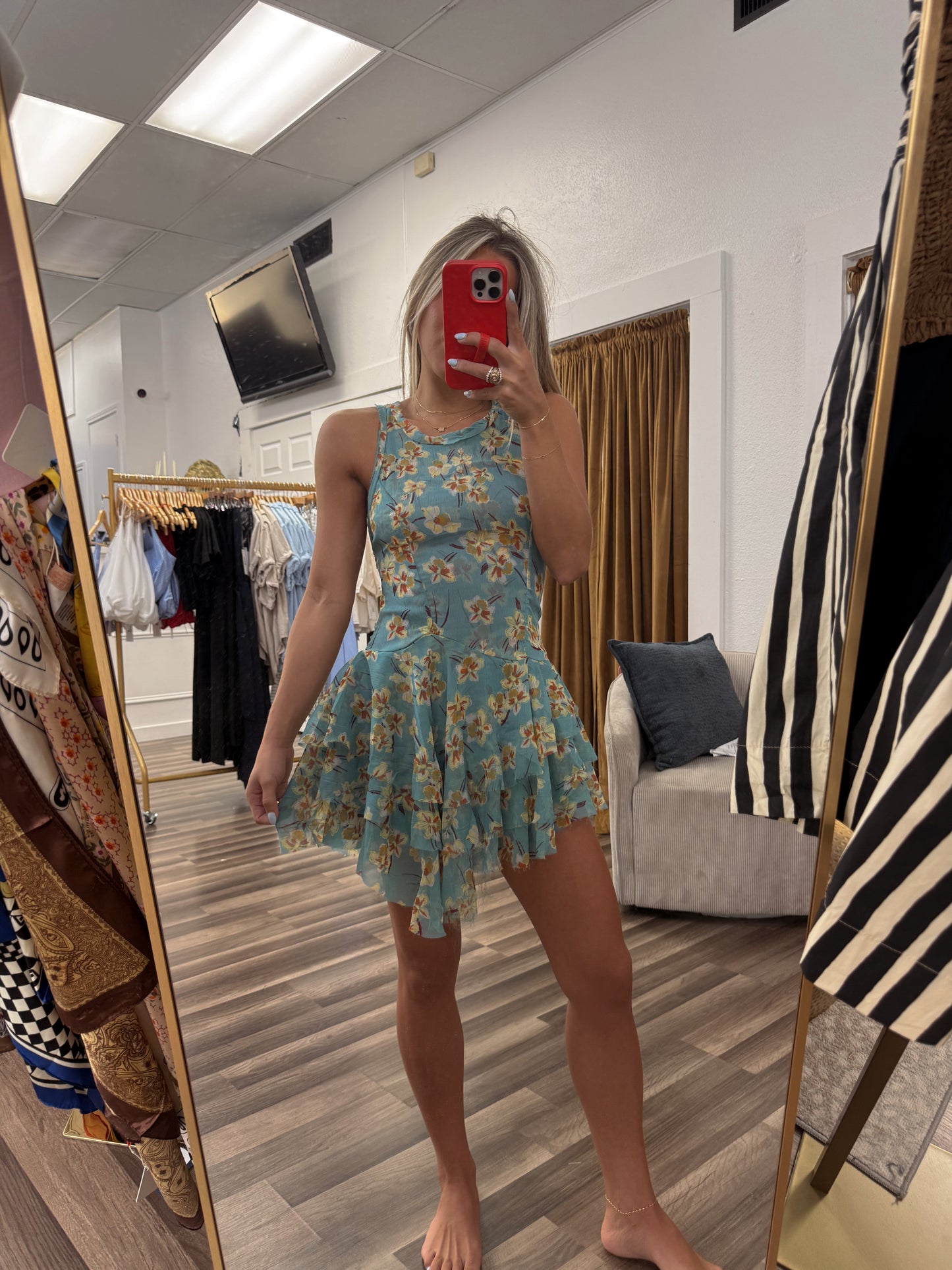 Raven Printed Mini Dress