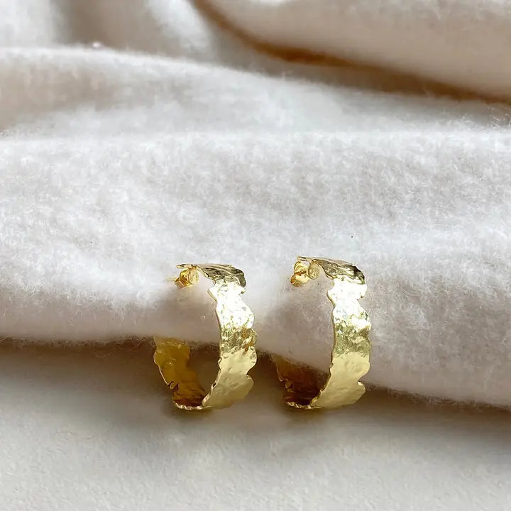 Plated Hoop Earrings - Small