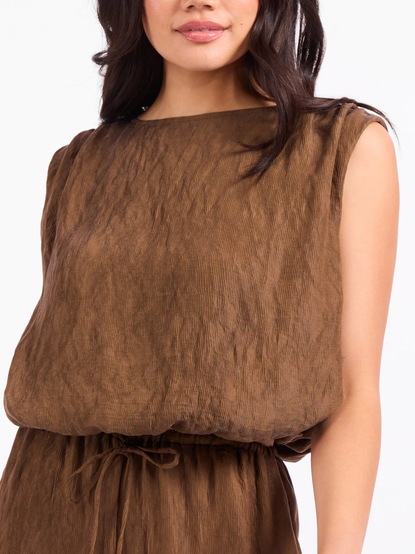 Sepia Sky Bubble Top