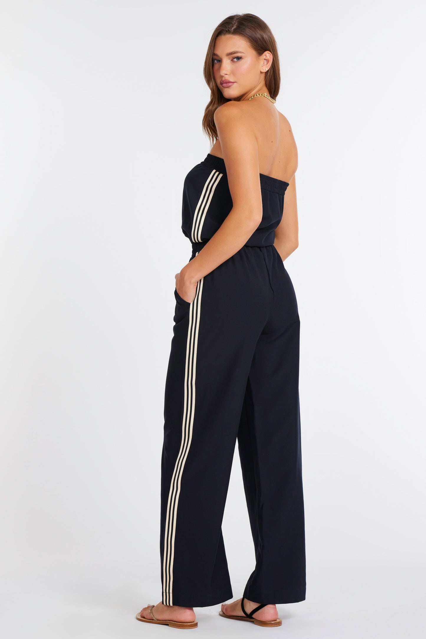 Jagger Strapless Jumpsuit - Black