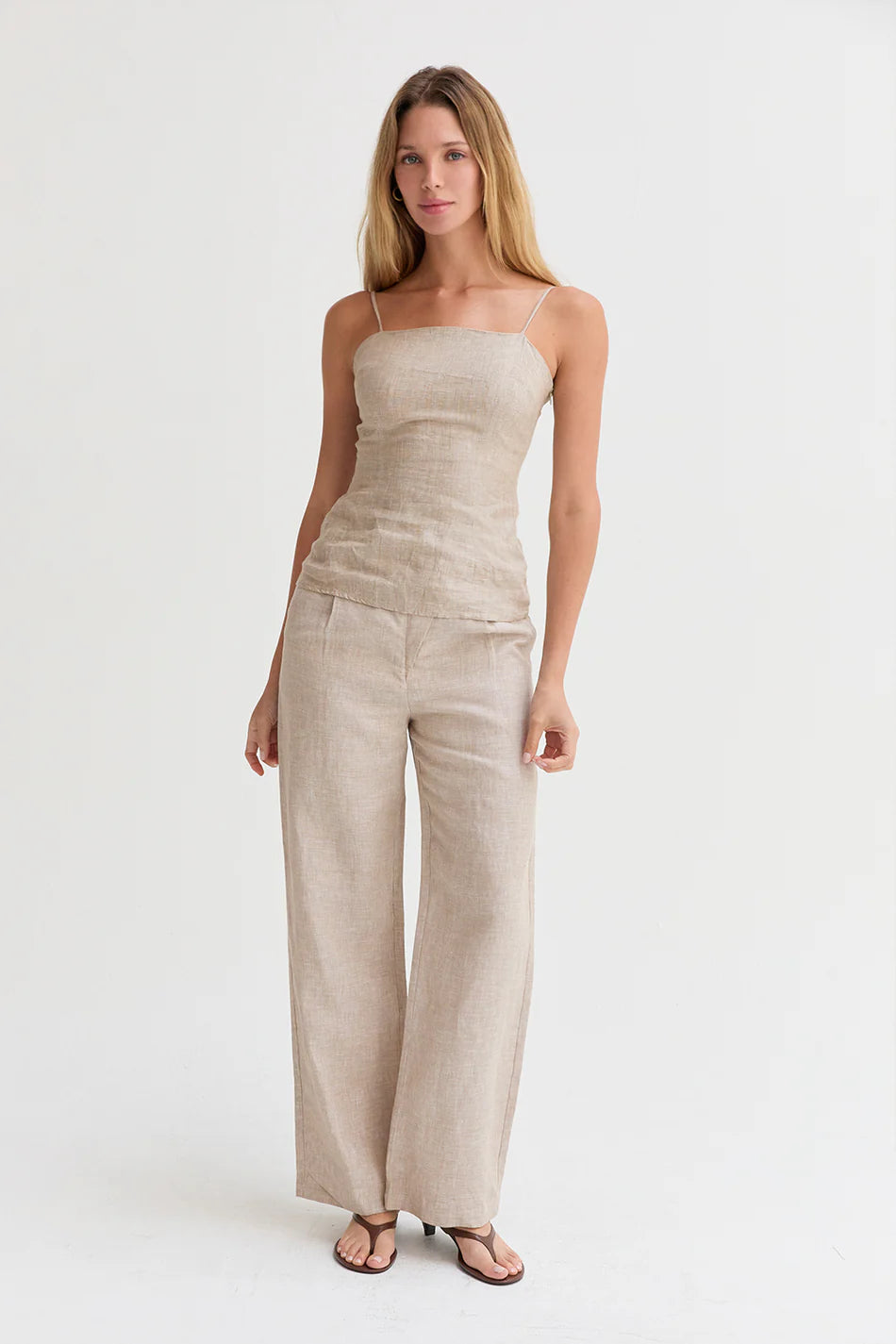 Dani Linen Wide Leg Pants