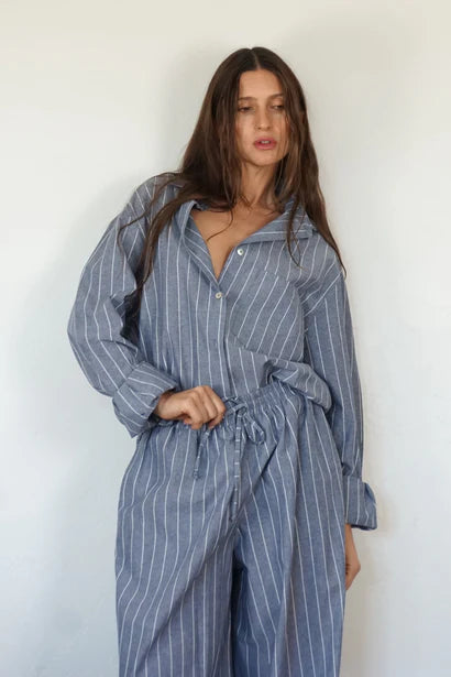 Button up- Pinstripe