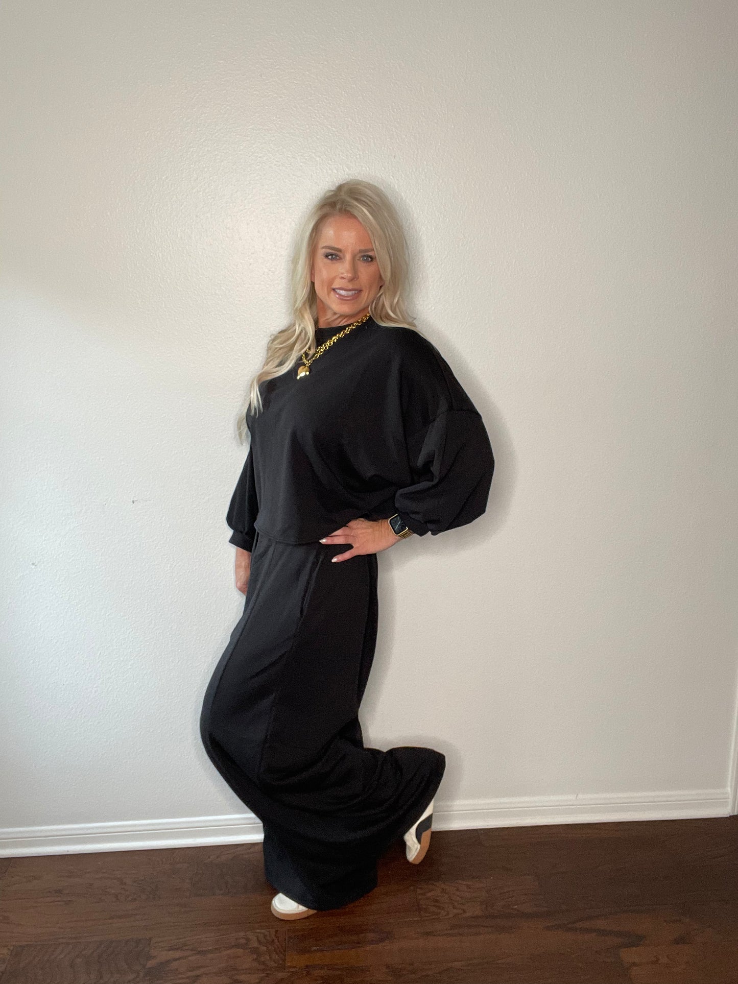 Terry Wide Leg Set