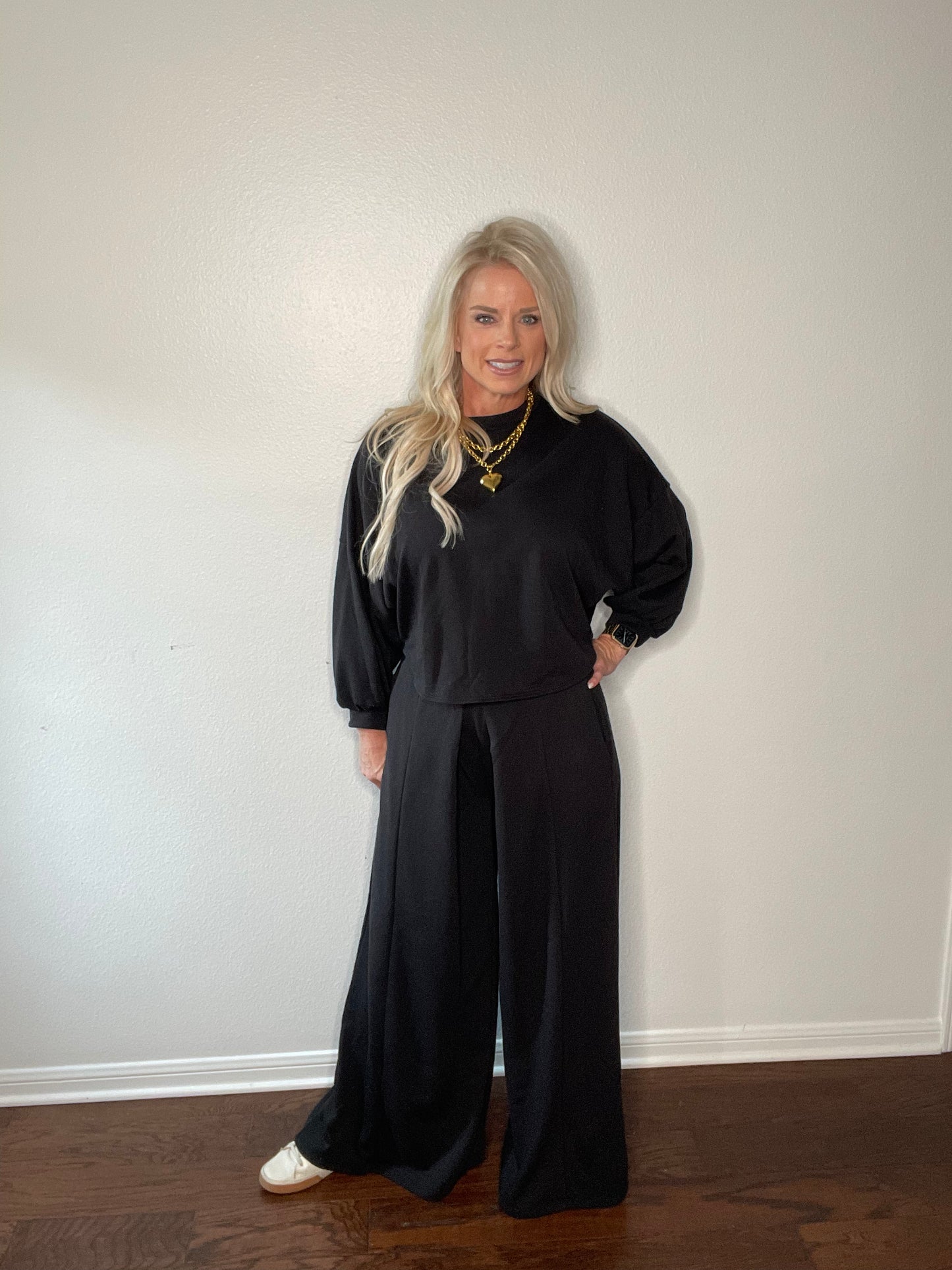 Terry Wide Leg Set