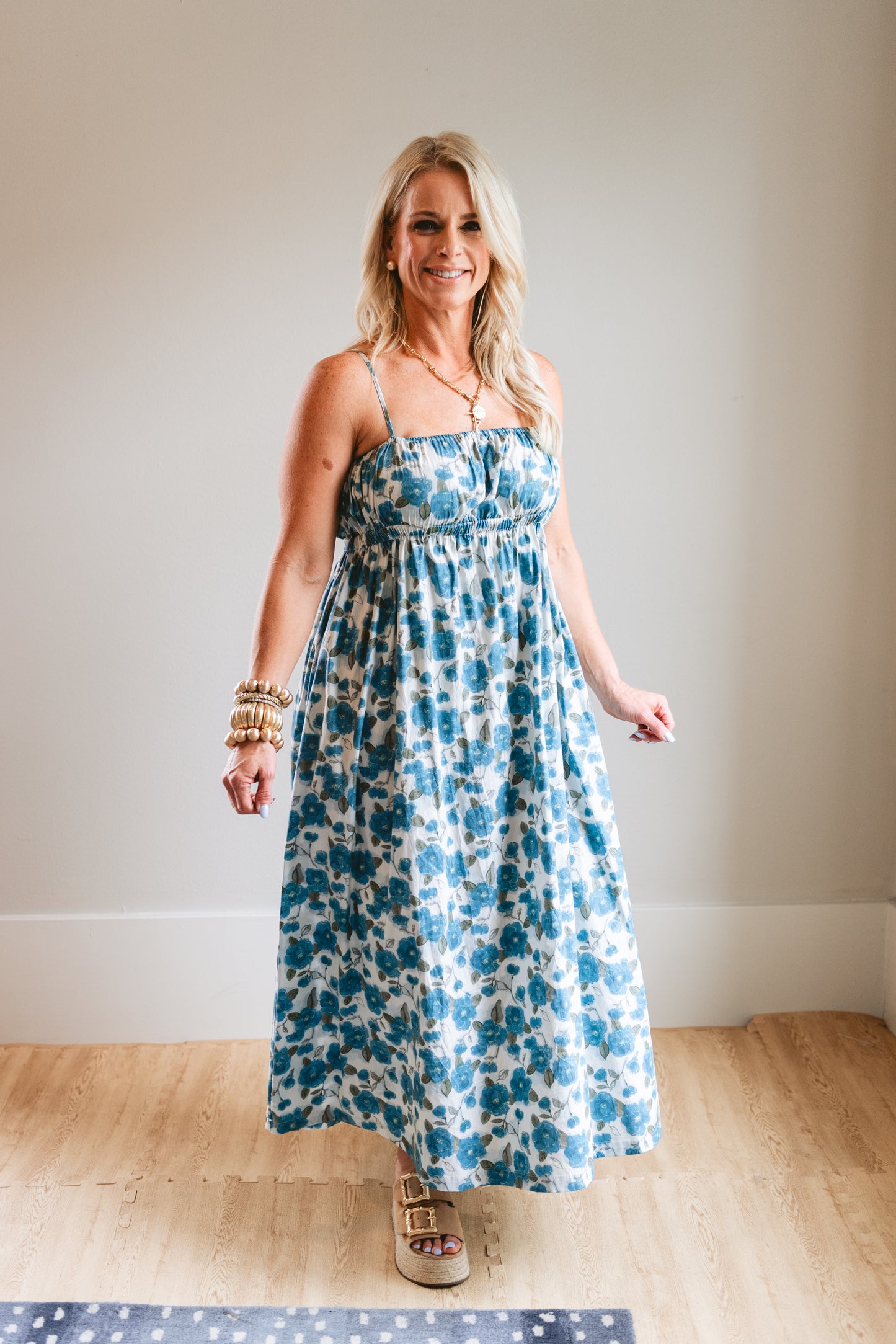 Ocean High Waist Sun Dress