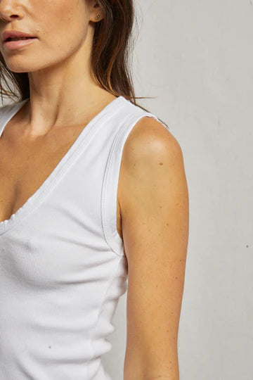 jordan - u neck ribbed tank top