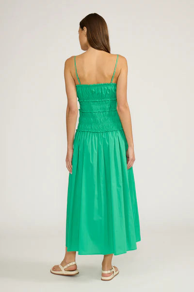 Annette Smocked Dress - Green