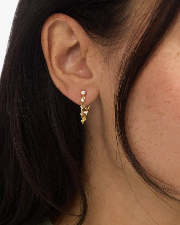 Gold Not Your Basic Soft Hoop Earrings