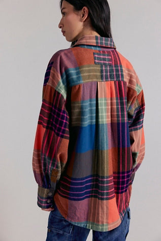 Ashley Plaid Shirt - Ginger Combo