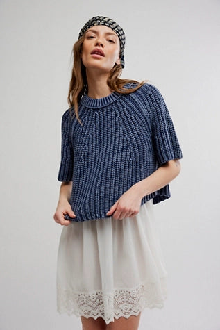 Amy Sweater Tee - Navy Academy