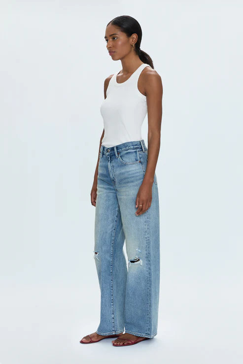 Hendrix High Rise Baggy Jean - Apprentice Distressed