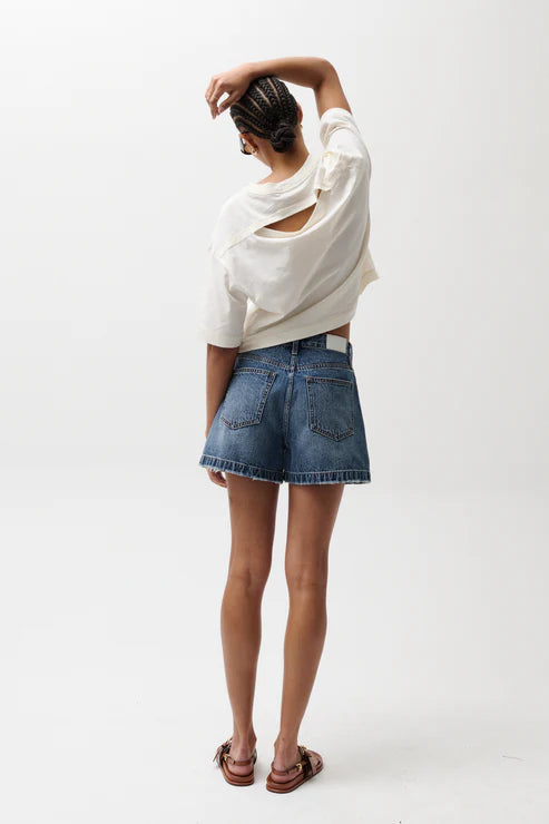 Pistola Saige High Rise A-Line Shorts - Wishbone