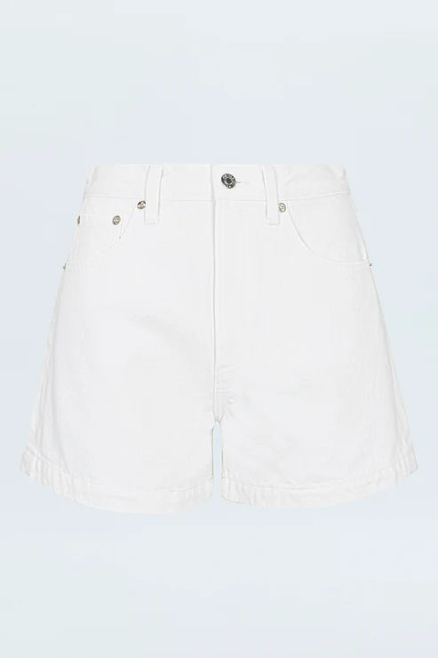 Pistola Saige High Rise Short - Polished White
