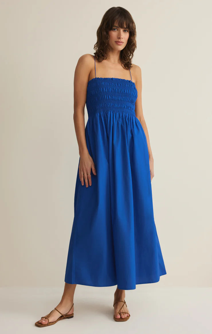 Cornelia Poplin Maxi Dress - Nautical