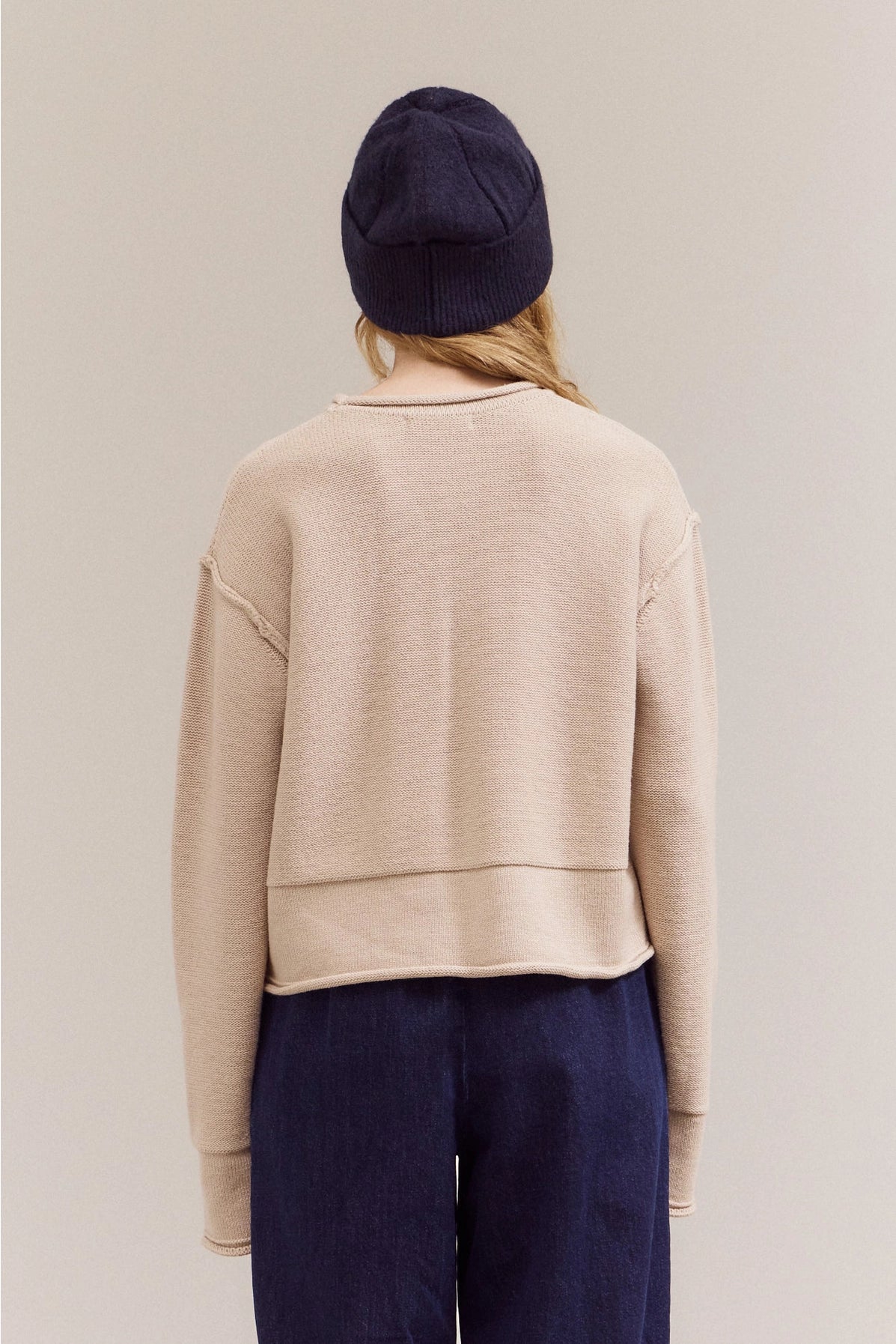 Parchment Rolled Edge Sweater