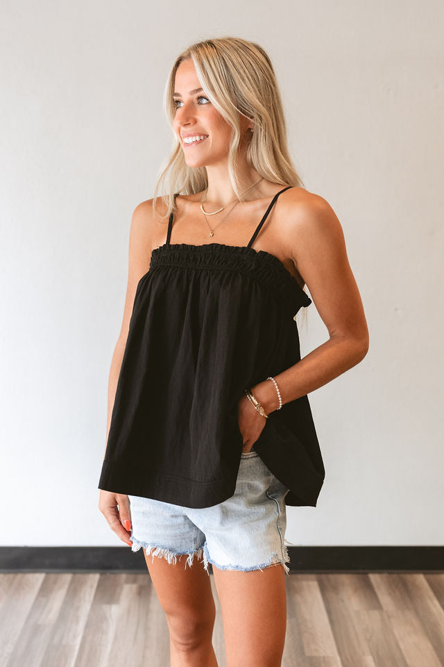 Black Babydoll Top