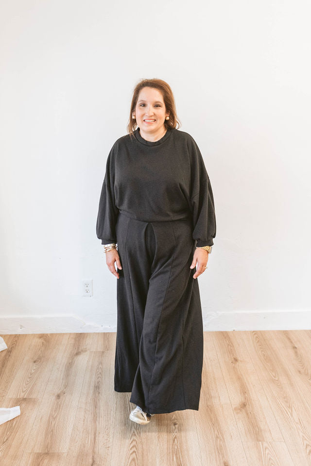 Terry Wide Leg Set