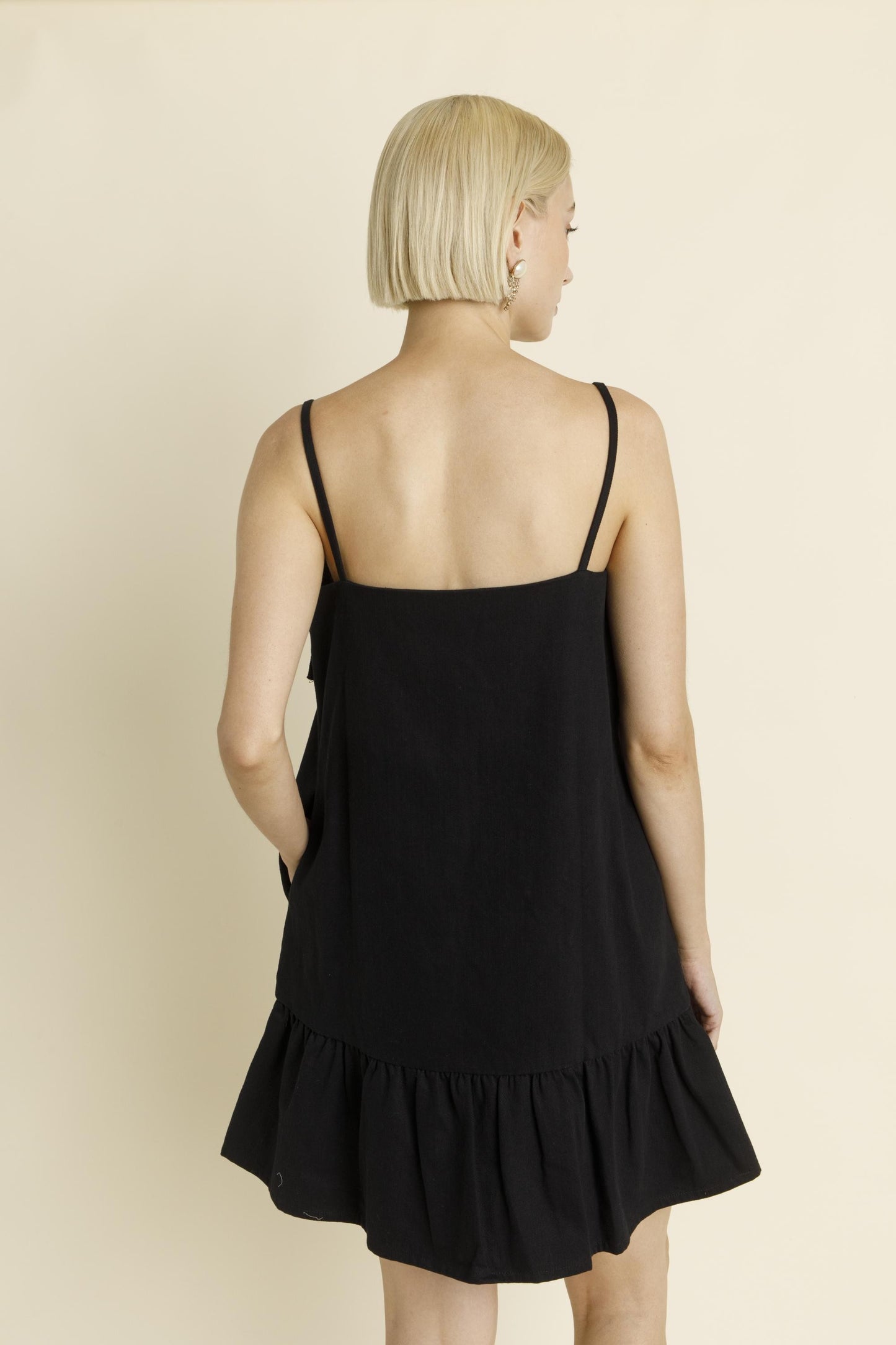 Black Bow Mini Dress