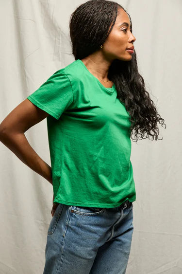 Harley Boxy Crew Tee - Grass