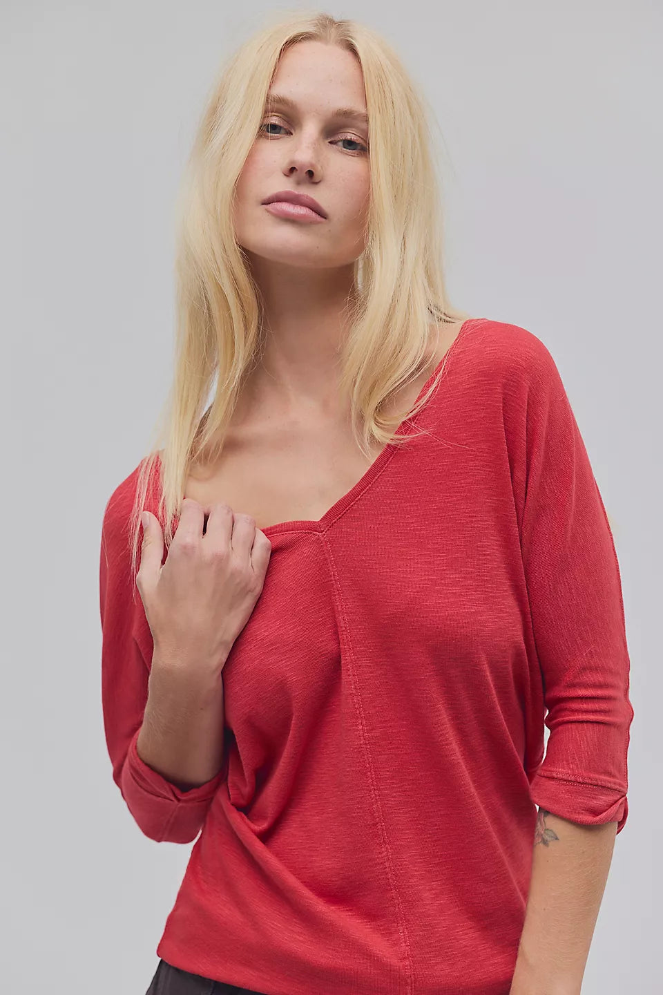 High Line Tee - Deep Claret