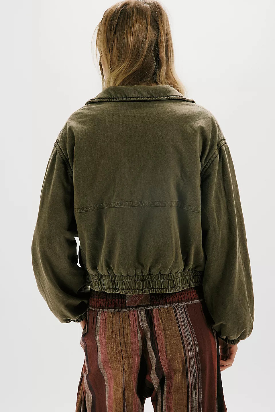 Birdie Washed Jacket - Olive Green