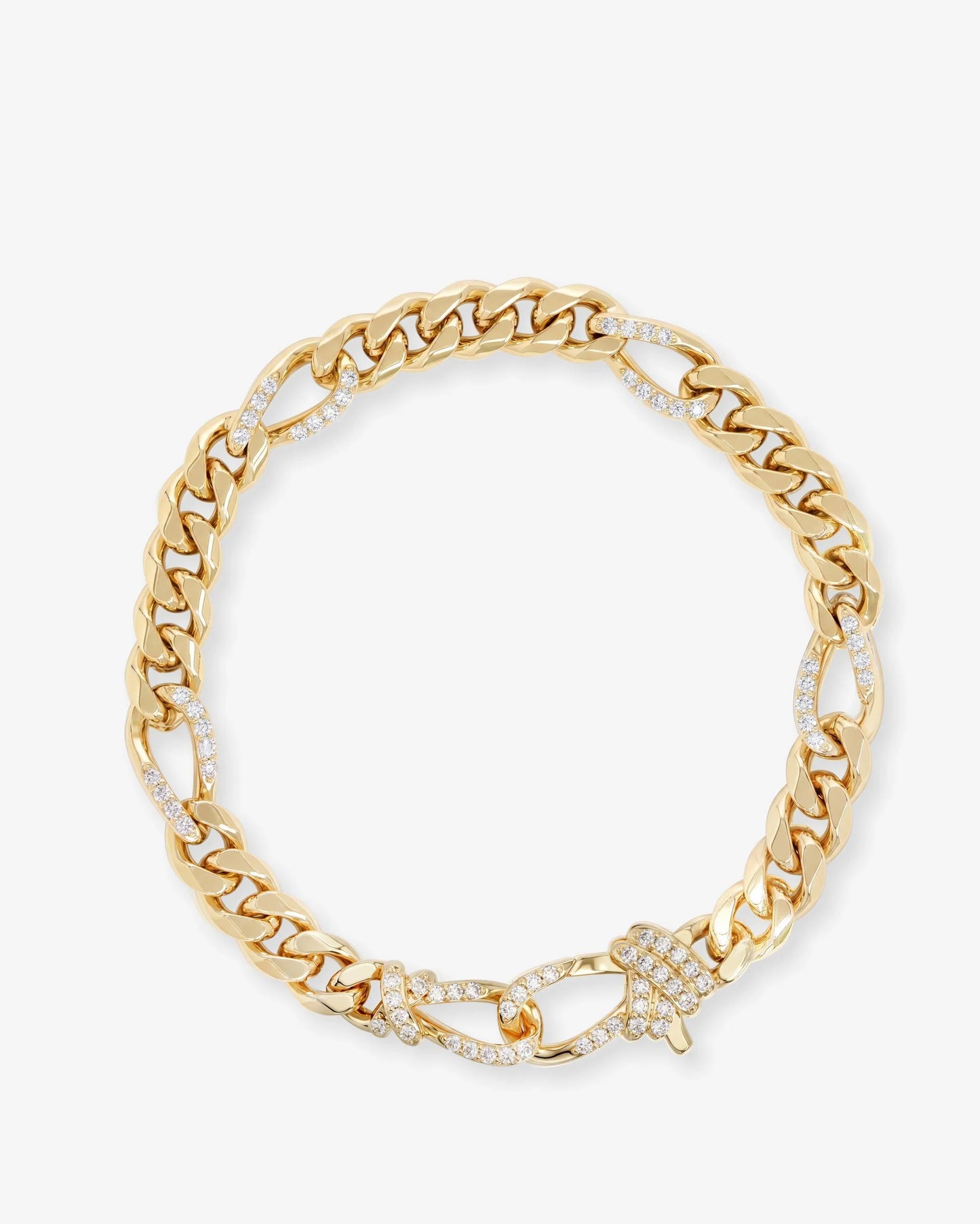 Knot Figaro Chain Bracelet