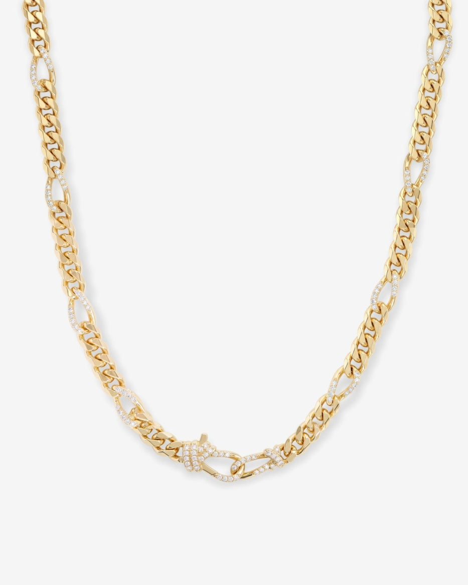Knot Figaro Chain Necklace