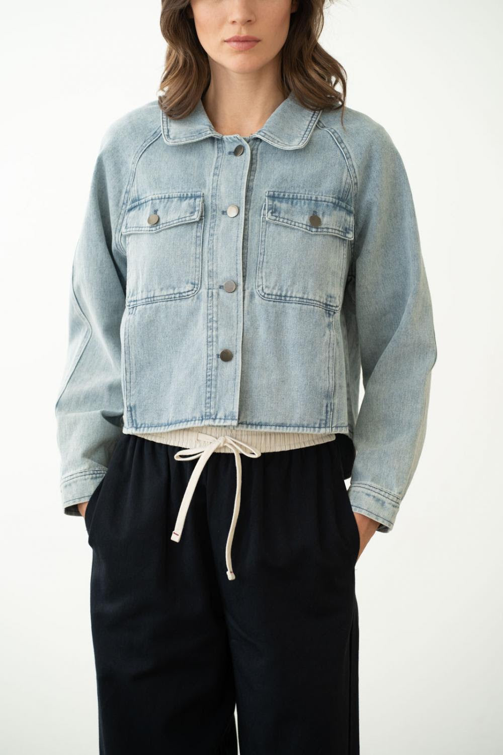 Perfect Button Denim Jacket