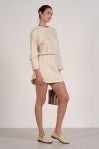 Stone Long Sleeve Crewneck Dress