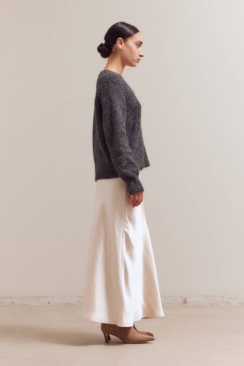 Mermaid Fit Satin Skirt