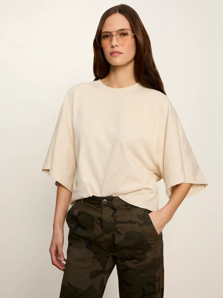 Haven Cape Sleeve Tee - Bone