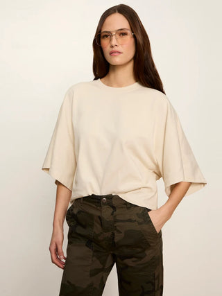 Haven Cape Sleeve Tee - Bone