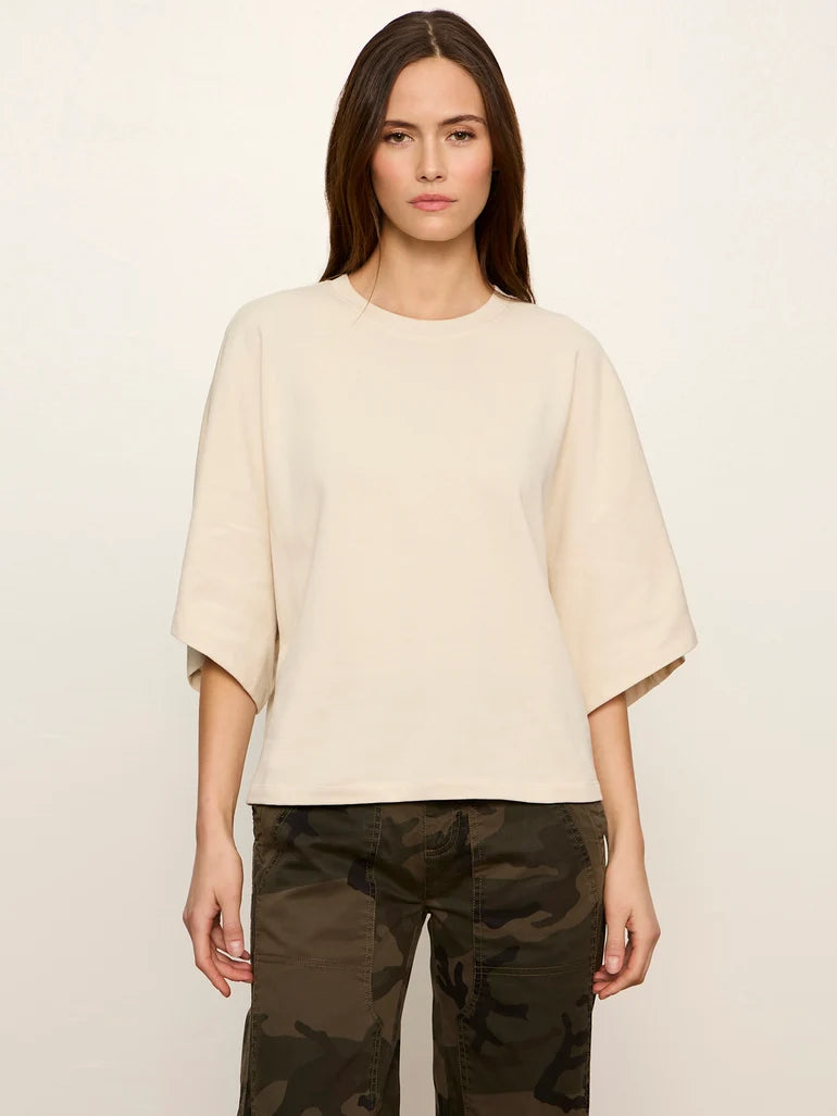 Haven Cape Sleeve Tee - Bone