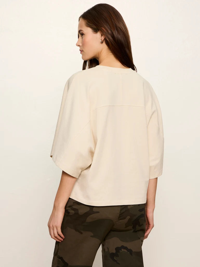 Haven Cape Sleeve Tee - Bone