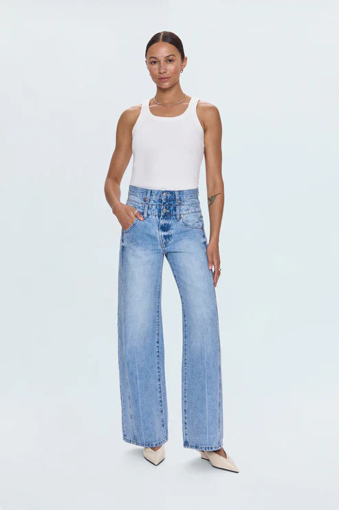 Pistola Caleb High Rise Stacked Waist Jean - Era