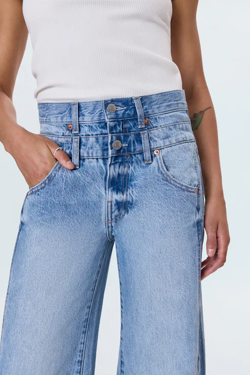 Pistola Caleb High Rise Stacked Waist Jean - Era