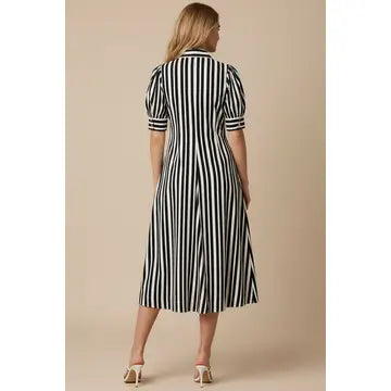 The Monroe Stripe Midi Dress